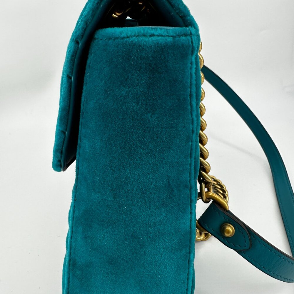 RAREGucci Medium Marmont Bag with Chevron Quilting - (Limited 110th Anniversary) - Picture 9 of 15